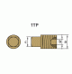Pencil Anodes with Plug For Caterpillar - 10mm-0.39" Dia.- Brass plug only - 02021TP - Tecnoseal